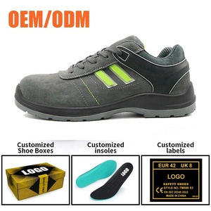 Scarpe Antinfortunistiche Sportive Leggere in Pelle Scamosciata CE S1P con Puntale in Fibra di Vetro, Antiperforazione, Senza Metallo, Antiscivolo, con Ammortizzatore e Suola in PU per Aeroporti - Product Image 4