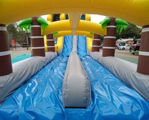 Toboggan aquatique gonflable à double voie personnalisé avec piscine amovible, grande décoration sur le thème des fruits, divertissement aquatique commercial en plein air - Product Image 6