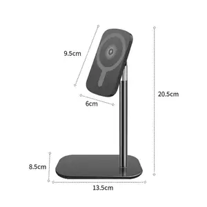Wholesale OEM Portable Mobile Adapter 15w Wireless Charger Mobile Phone TYPE-C Wall Mount Qi Charger Customer Logo Accepted