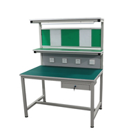 Établi combiné à cadre d'établi entièrement stocké avec panneau fourni Perceuse verticale Table de voyage longue Table rotative