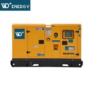 WD + energi WD28YDS Generator Diesel kedap suara 28kVA 400v 50Hz 3 fase YANGDONG Y490D lembar Data teknis