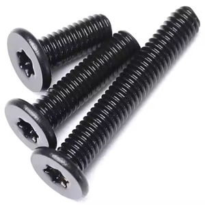 Tornillos de Cabeza Plana Ultrafinos Torx de Acero Inoxidable con Óxido Negro Duradero M2 M2.5 M3 M4 M5 M6 M8 - Product Image 4