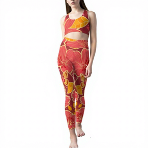 Leggings de yoga respirants pour femmes, taille haute, effet froncé aux fesses, motif marbré tie-dye, avec coutures, impression par transfert thermique 240 g/m² - Product Image 1