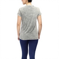 Kaos Wanita Streetwear Acid Wash Berkualitas Tinggi, Model Longgar, Custom Print, Premium Modal Wol Nilon Kasmir, Drop Shoulder