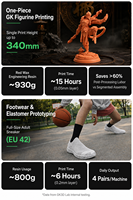 Creality HALOT-X1 Max 16K Resin 3D Printer Format Besar Pabrik Meja Cerdas untuk Prototipe