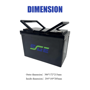 Batterie de véhicule haute puissance en gros, conception étanche 12,8 V 100 Ah, faible résistance interne pour voiturette de golf - Product Image 4