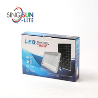 En gros Extérieur Longue Portée Projecteur Lampe 60w 100w 150w Modulaire Led Lumière D'inondation Solaire 10-20 heures de travail de Secours