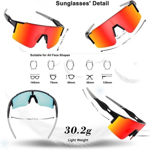 Interchangeable Sport <b>Sunglass</b> OEM Custom logo Colorful Coating Lens Photochromic Outdoor Sport Glasses Cycling <b>Sunglass</b> - Product Image 2
