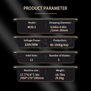 Lansing 0.04 "-0.8" dây điện Tước 5 kênh dây đồng vũ nữ Thoát y công cụ điện cho còn sót lại Cáp tái chế - Product Image 2