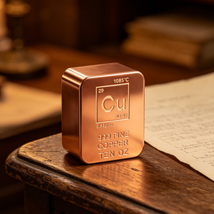 Barra de Cobre Puro 99.9, Lingote Cuadrado de Metal No Aleado de 10 Oz para Inversión y Colección - Product Image 3