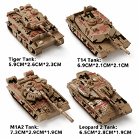 Bloques de Construcción Militares en Oferta, Juguete de Tanque del Ejército, 4 Sets, Kit de Bloques de Construcción para Niños, Regalo de Navidad para Niños