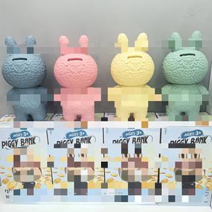 कुकीकू बुबू रबड़ वर्णगी बैंक गुड़िया आकार आभूषण बच्चों के छात्र भंडारण जार छोटे राक्षस सिक्के - Product Image 4