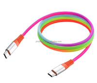 Câble de charge USB-C tressé coloré à dégradé 1M 2M USB-A vers Type-C, cordon de charge rapide pour iPhone 17 Pro Max Samsung Galaxy S24