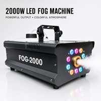 Machine à fumée LED robuste 2000W, 5 min de préchauffage, réservoir 2,5L pour concerts, scènes et événements (location)