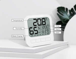 Big size <strong>wall</strong> <strong>clock</strong> digital LCD <strong>wall</strong> <strong>clock</strong> with temperature Humidity - Product Image 6