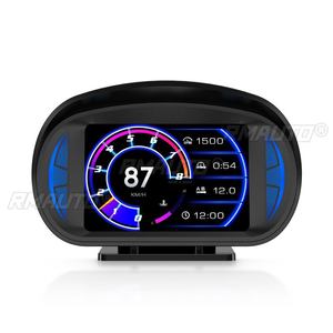 จอแสดงผล P2 HUD OBD2 สำหรับรถยนต์ พร้อมมาตรวัดความลาดชัน มาตรวัดความเร็ว GPS มาตรวัดรอบเครื่องยนต์ และคอมพิวเตอร์ออนบอร์ด - Product Image 3