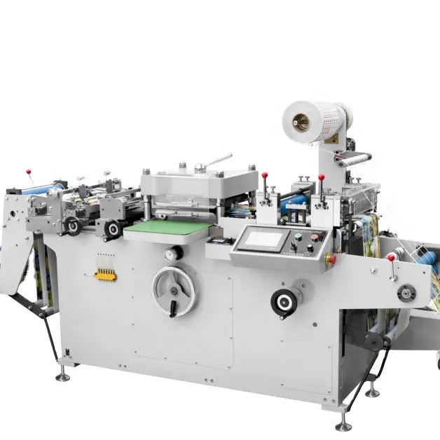 Mesin Pemerah Pembelah Kertas Label Pemotong dan Lipat Punching dengan Mesin Die-Cutting