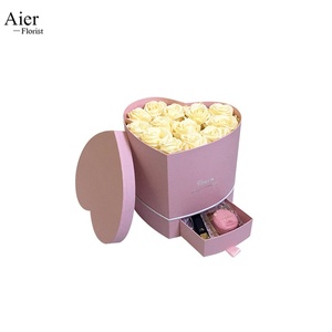 Aierflorist - Cajas <span class=keywords><strong>de</strong></span> <span class=keywords><strong>Flores</strong></span> al por Mayor en Forma <span class=keywords><strong>de</strong></span> Corazón <span class=keywords><strong>con</strong></span> Cajón, Cestas <span class=keywords><strong>de</strong></span> Bombones, Cajas <span class=keywords><strong>de</strong></span> Regalo <span class=keywords><strong>de</strong></span> <span class=keywords><strong>Cumpleaños</strong></span> <span class=keywords><strong>con</strong></span> <span class=keywords><strong>Flores</strong></span> Eternas - Product Image 4