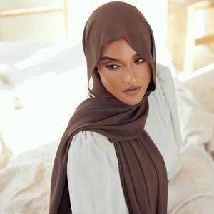 2025ฮิญาบผ้าชีฟองพรีเมี่ยมสุดหรูเทรนด์แฟชั่นล่าสุดสวมใส่สบายตลอดทั้งวันระบายอากาศได้กลางแจ้ง - Product Image 1