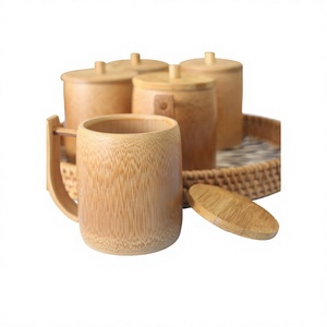 Vaso Reutilizable de Bambú Natural para Café, Té, Agua, Ideal para Cafeterías, Restaurantes y Exportación al por Mayor - Product Image 1