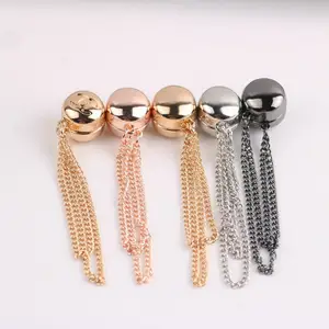 Wholesale Muslim Magnet Scarf Brooches Accessory Magnetic Hijab Pins With Metal Chain