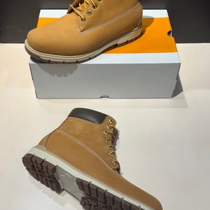 2026 Luxurious Original Designer <b>Shoes</b> Waterproof High-top Hiking <b>Shoes</b> Genuine Leather Durable Yellow Warm <b>Men's</b> <b>Work</b> Boots - Product Image 4