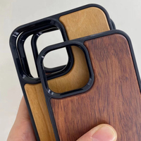 Accessoires de téléphone antichoc de qualité supérieure, coques de protection pour téléphone portable en bois de bambou naturel pour iPhone 12 13 14 15 16 17 Pro Max