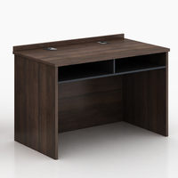 Bureau d'accueil de style Wabi-Sabi en bois couleur noyer foncé de petite taille pour bureau - Vente en gros