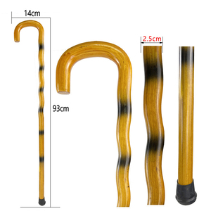 Chất lượng cao làm bằng tay bằng gỗ đi bộ thanh gỗ đi bộ mía với thiết kế núm xử lý - Product Image 5