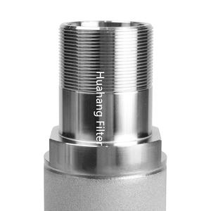 Elemento de filtro de polvo de acero inoxidable personalizado Filtro sinterizado de metal poroso sinterizado Filtración de gas líquido sólido - Product Image 5