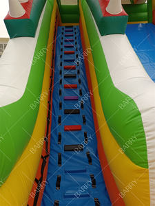 Grand toboggan <span class=keywords><strong>trampoline</strong></span> gonflable commercial en PVC Château gonflable toboggan Mur d'escalade Parc de jeux gonflable pour location - Product Image 6