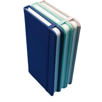 Carnet en cuir PU avec ceinture élastique, coins arrondis, couverture rigide, reliure cousue, cadeau, 80 feuilles, impression numérique