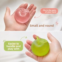 Jouet anti-stress en caoutchouc souple et coloré en forme de pomme, changeant de couleur, pour la décompression et le modelage, pour l'exportation