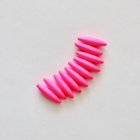 Flotteurs de pêche en mousse EPS de couleur rose en forme d'olive Accessoires de pêche en perles ovales