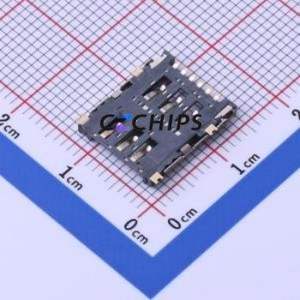 SMN-305 SIM Card Connector SMD Connector Flip Cover Type Nano SIM Card Card Holder 1.4mm - Product Image 2