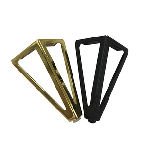 Patas para Muebles Luye Hardware de 15 cm, Acero al Carbono, Negro Mate, Dorado Brillante, para Mueble de Baño, Sofá, Mueble de TV - Product Image 1