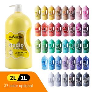 Ensemble de pigments acryliques Montmartre Direct d'usine Textile imperméable et <span class=keywords><strong>peinture</strong></span> murale peinte à la main 24 couleurs 2L Large Barrel - Product Image 1