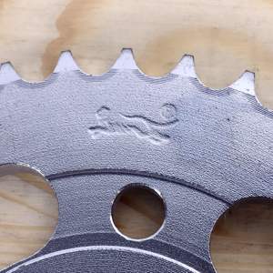 38ฟัน428-38 T 45มาตรวัดเหล็กเดี่ยวแถวเฟืองอุตสาหกรรมสายพานลำเลียงไดรฟ์คู่เฟืองเกียร์อุตสาหกรรม - Product Image 3