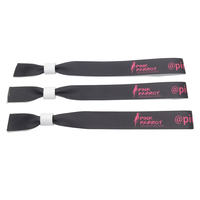 Bracelets en satin polyester colorés pour événements, article promotionnel de haute qualité par sublimation