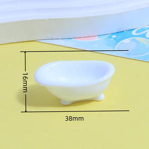 เรซิ่นงานศิลปะลายการ์ตูนอักษรภาษาอังกฤษแบบนามธรรมเพ้นท์มือ ขายส่ง อุปกรณ์ตกแต่งห้องน้ำขนาดจิ๋ว DIY สไลม์มินิ - Product Image 2