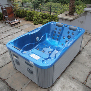 Modern 205x130x70cm Outdoor Spa With LED <b>Lighting</b> & Radio Speaker 35 Jets for 3 People Villas - Product Image 4