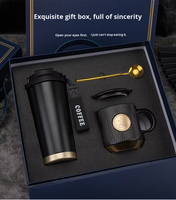 Ensemble de tasses à café en acier inoxydable personnalisées, de haute qualité, de marque de luxe, avec un design magnétique, un design texturé, un impression en lettrage en relief