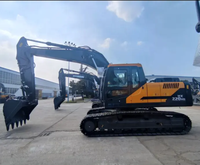 Excavadora de cadenas de gran tamaño, 22 toneladas, marca famosa, modelo HX220HD, excavadora hidráulica con precio económico en venta