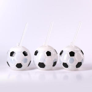 Vaso de Plástico Reutilizable de 500 ml con Tapa, con Forma de Balón de Fútbol, Rugby, Golf o Tenis, para Viajes, Fiestas y Juegos, Copa de la FIFA 2026 - Product Image 4