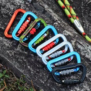 Mosquetón <span class=keywords><strong>de</strong></span> Bloqueo Automático <span class=keywords><strong>de</strong></span> 30 kN, Mosquetón <span class=keywords><strong>de</strong></span> Escalada Grande con Cierre Giratorio, Mosquetón <span class=keywords><strong>de</strong></span> Alta Resistencia para Escalada en Roca y Árboles - Product Image 3