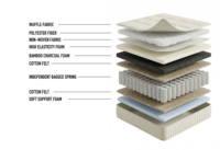 Matelas hybride entièrement amovible LOONGFUNG personnalisable, emballé sous vide, ressorts ensachés, mousse au charbon de bambou pour la maison et l'hôtel