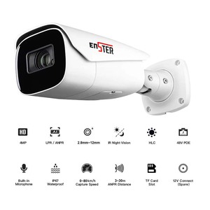 Enster mới nhất tầm nhìn ban đêm 4MP IP số tự động tấm giấy phép công nhận hệ thống đọc ANPR LPR máy ảnh với phần mềm - Product Image 2