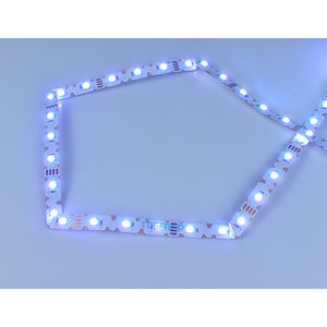 Tiras LED Flexibles RGB SMD 5050 de 12 V CC en Zigzag Personalizadas para Iluminación de Señalización y Pantallas - Product Image 3