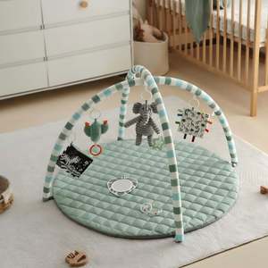 Tapis d'éveil et aire de jeu pour bébé amélioré avec des jouets sensoriels pour le développement des compétences motrices et sensorielles - Product Image 2