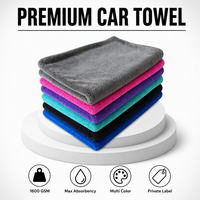 Serviette de protection de siège auto absorbante de qualité supérieure, serviette de voiture à marque privée, serviette en microfibre 1600 g/m²